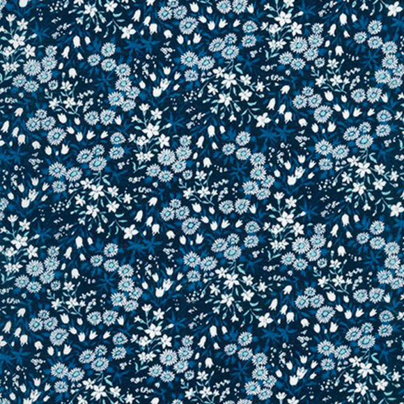 Ткань для пэчворка PEPPY Sevenberry Petite Lawn 122 г/м? 100% хлопок цв.SB-850337D1-4 NAVY уп.50х55 см Ткань для пэчворка PEPPY Sevenberry Petite Lawn 122 г/м? 100% хлопок цв.SB-850337D1-4 NAVY уп.50х55 см