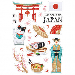 Кристальная мозаика ФРЕЯ арт.ALVN-111 Япония (наклейки) 14х19,5 см