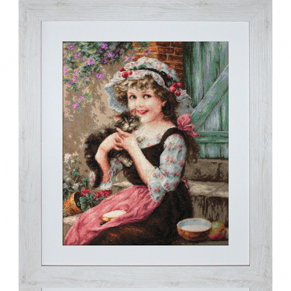 Набор для вышивания LUCA-S арт. B538 Маленький котенок 35х43 см