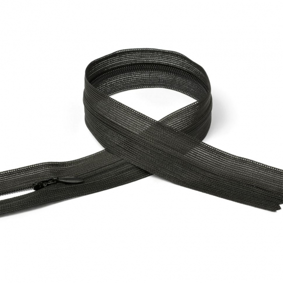 Молния MaxZipper пласт. потайная №3 50см н/р цв.F332 иссиня-черный уп.50шт