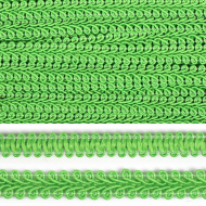 Тесьма TBY Шанель плетеная шир.12мм 0384-0016 цв.052 салатовый уп.18,28м