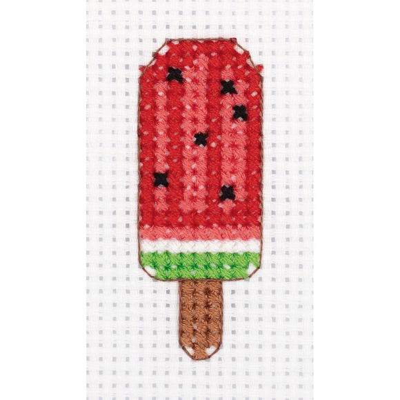 Набор для вышивания KLART арт. 12-025 Арбузное мороженое 5х8,5 см