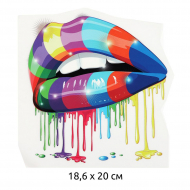 Термотрансфер арт.TBY.1285 Губы 18,6х20см, уп.10шт