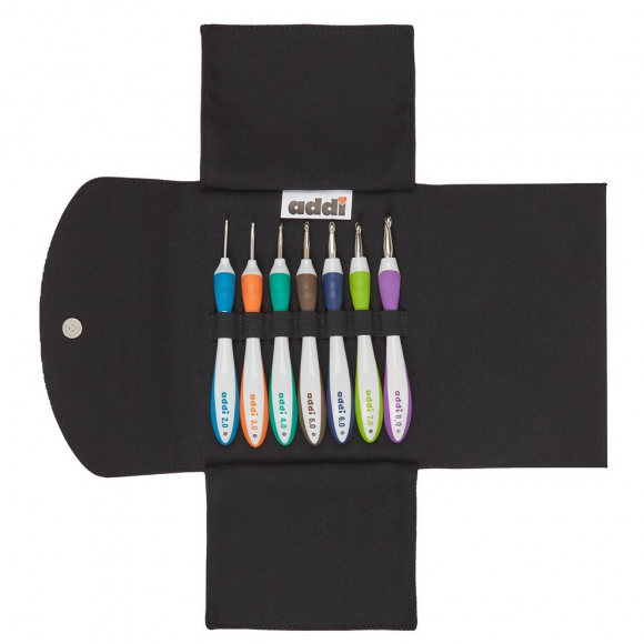 103383_Набор крючков для вязания с эргономичной пластиковой ручкой addiSwing