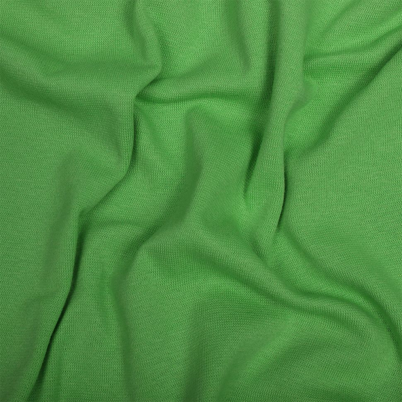 Ткань рибана  гл/крашеный, 215г/м?  95% хл 5%эласт  чулок 80-90см арт.ДЛ-2153011 цв.зел.яблоко рул.15-80м (1кг-2,52м)