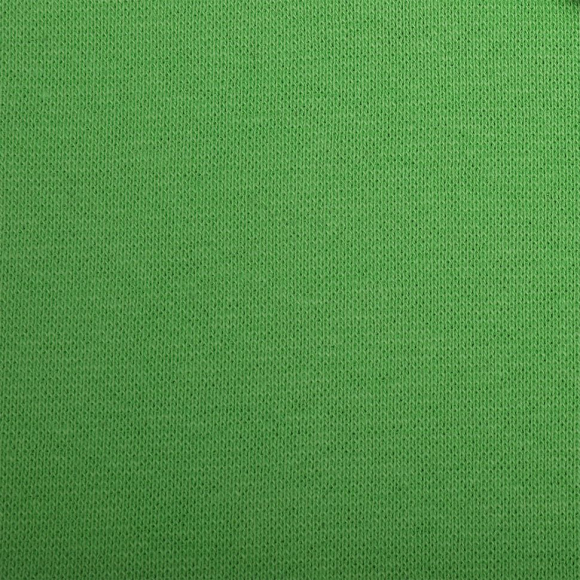 Ткань рибана  гл/крашеный, 215г/м?  95% хл 5%эласт  чулок 80-90см арт.ДЛ-2153011 цв.зел.яблоко рул.15-80м (1кг-2,52м)