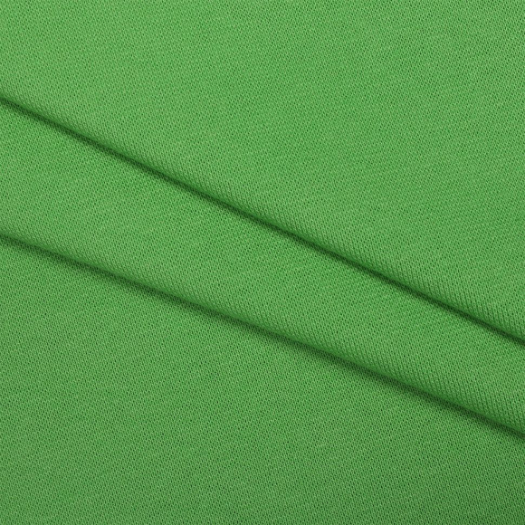 Ткань рибана  гл/крашеный, 215г/м?  95% хл 5%эласт  чулок 80-90см арт.ДЛ-2153011 цв.зел.яблоко рул.15-80м (1кг-2,52м)