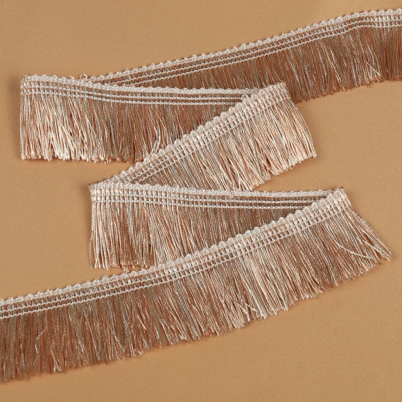 Бахрома для штор арт. 6152-0328 цв.6370 шир.40мм цв.кремовый уп.10м