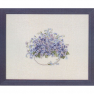 125191_Набор для вышивания "Сиреневые фиалки"