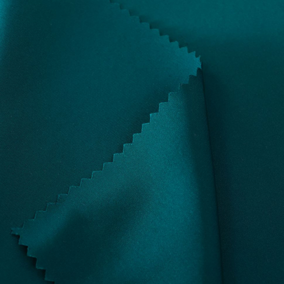 Ткань шелк Армани 90 г/м? 97% полиэстер, 3% спандекс шир.145 см арт.Р.18542.20 цв.20 бирюзовый уп.25м