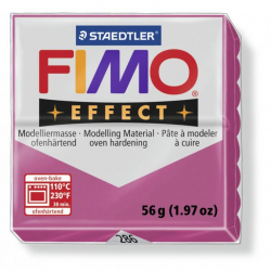 FIMO Effect полимерная глина, запекаемая в печке, уп. 56г цв.красный кварц, арт.8020-286