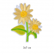 Термоаппликации арт.TBY-2200 Ромашки 3х7см, уп.10шт