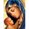 Набор для изготовления картин АЛМАЗНАЯ ЖИВОПИСЬ арт.АЖ.4009 Богоматерь с Младенцем 30х40 см