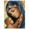 Набор для изготовления картин АЛМАЗНАЯ ЖИВОПИСЬ арт.АЖ.4009 Богоматерь с Младенцем 30х40 см