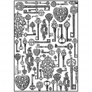 98790_Бумага рисовая мини - формат "Ключи"