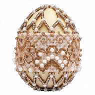 Набор для бисероплетения РИОЛИС арт.В214 Яйцо пасхальное Капучино 6,5х5 см