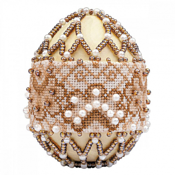 Набор для бисероплетения РИОЛИС арт.В214 Яйцо пасхальное Капучино 6,5х5 см Набор для бисероплетения РИОЛИС арт.В214 Яйцо пасхальное Капучино 6,5х5 см