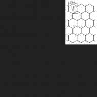 Термостежка Подкладка арт.РАД.69040 190Т № 0124, 3070 МС-1 рис.№22 соты цв.черный Синтепон 150 г/м? шир.150см рул.40-60м