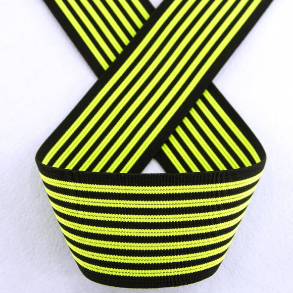 Резинка неоновая, цвет зеленый с черным, 50 мм Резинка неоновая, цвет зеленый с черным, 50 мм