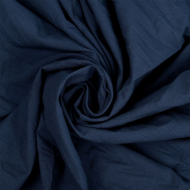 Ткань Хлопок крэш 90 г/м? 100% хлопок шир.150 см арт.TBY.Caw.16 цв.т.синий уп.1м