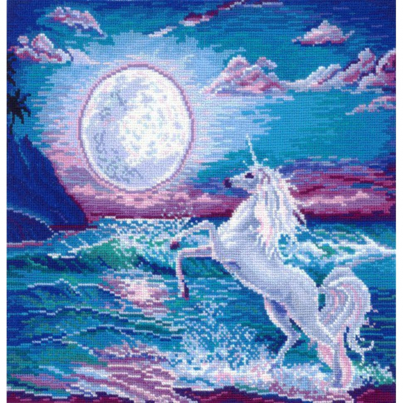 Набор для вышивания СДЕЛАЙ СВОИМИ РУКАМИ арт.Е-03 Единорог 29х29 см