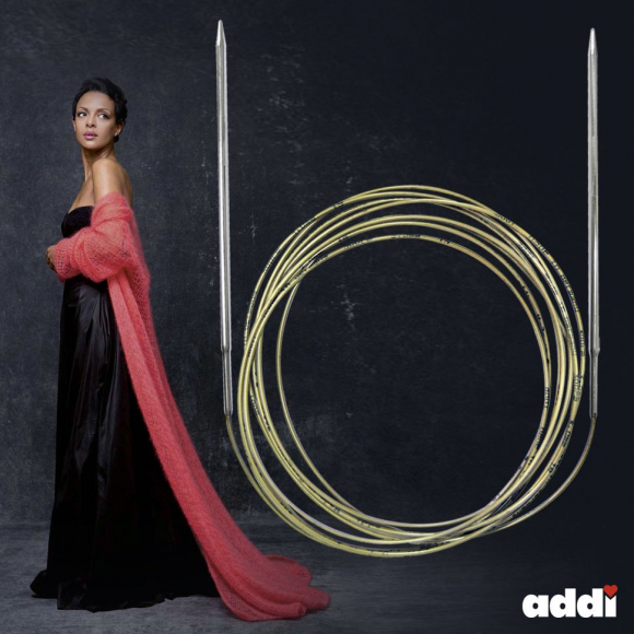 15156_Спицы, круговые, супергладкие, экстрадлинные, addiClassic LONG №3, 300 см