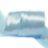 Лента атласная 50мм цв.3105 голубой IDEAL уп.27,4 м