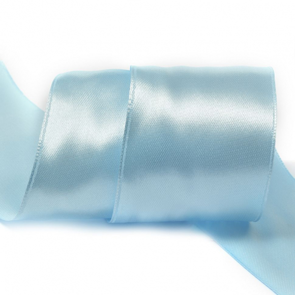 Лента атласная 50мм цв.3105 голубой IDEAL уп.27,4 м Лента атласная 50мм цв.3105 голубой IDEAL уп.27,4 м