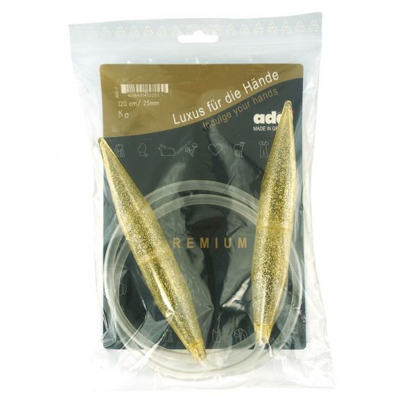 96405_Спицы, круговые, пластик, addiChampagner №25, 120 см 96405_Спицы, круговые, пластик, addiChampagner №25, 120 см