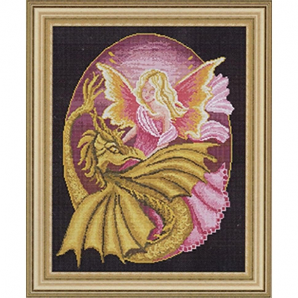 Набор для вышивания KUSTOM KRAFTS арт.NNT-090K Фея Мишлен 35,6х47,6 см