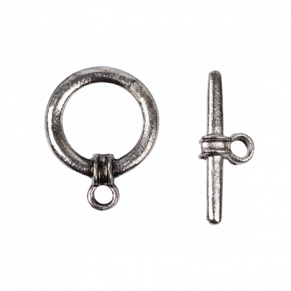 Замок Тогл MAGIC 4 HOBBY для бус арт.MH.111917-2 цв. серебро 15 мм уп.20шт Замок Тогл MAGIC 4 HOBBY для бус арт.MH.111917-2 цв. серебро 15 мм уп.20шт