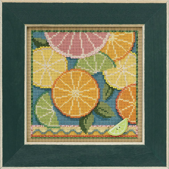 Набор для вышивания бисером MILL HILL Лимон 13,33х13,33 см