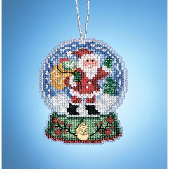 Набор для вышивания бисером MILL HILL Санта - шар 6х8 см Набор для вышивания бисером MILL HILL Санта - шар 6х8 см