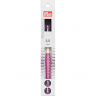 218483 PRYM Крючок для вязания Ergonomics 3мм/16см, high-tech полимер, белый/фиолетовый