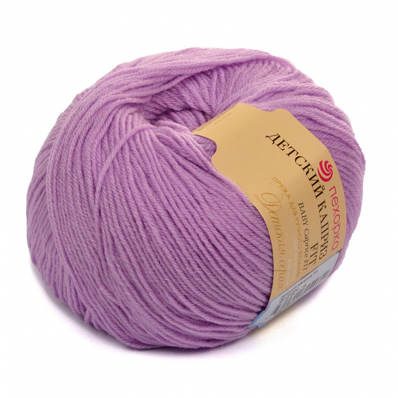 Пряжа для вязания ПЕХ Детский каприз Fit (100% акрил) 5х50г/225м цв.190 лотос