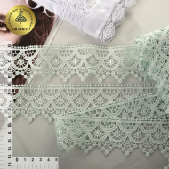 Кружево гипюр KRUZHEVO арт.TR.8G8144 шир.44мм цв.13 нежная-мята уп.9м
