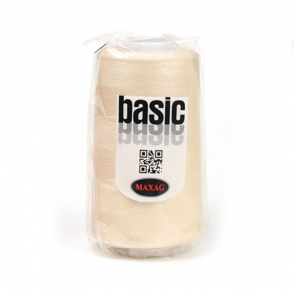 Нитки швейные 50/2 полиэстер 5000 ярд цв.611 экрю MAX