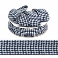 Тесьма TBY декоративная Гусиные лапки DT0341 шир.40мм цв.01 синий уп.22,9м