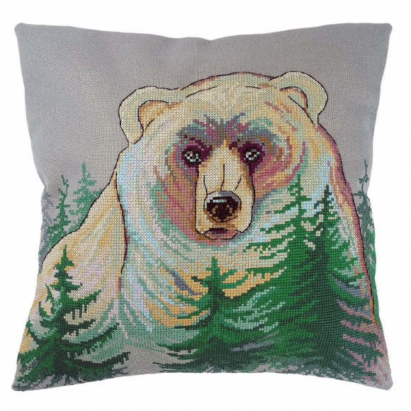 Набор для вышивания МАРЬЯ ИСКУСНИЦА арт.14.001.35 Наволочка Хозяин леса 40х40 см