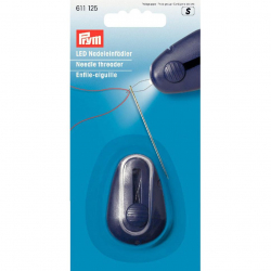 611125 PRYM Нитевдеватель LED с подсветкой (корпус пластик, вдеватель пружинная стальная проволока) цв.фиолетовый