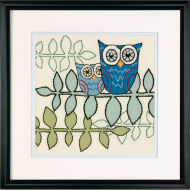 Набор для вышивания DIMENSIONS арт.DMS-72-73730 Совушки 25х25 см