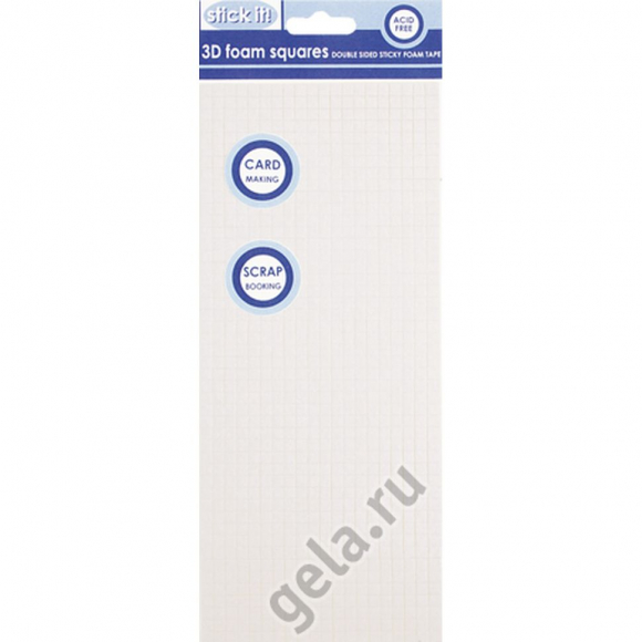 53484_Клейкие квадраты 3D, двусторонние, STICK IT, 940 шт 53484_Клейкие квадраты 3D, двусторонние, STICK IT, 940 шт