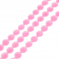 Тесьма пластиковая арт.TBY A05 цв.07 розовый ?12мм уп.9.14м