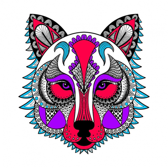 Набор для вышивания МАТРЕНИН ПОСАД арт.41х41 - 1862 Узор волка