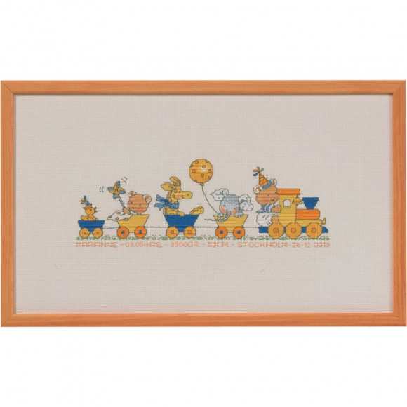 Набор для вышивания PERMIN арт.92-2149 Паровозик 40х23 см