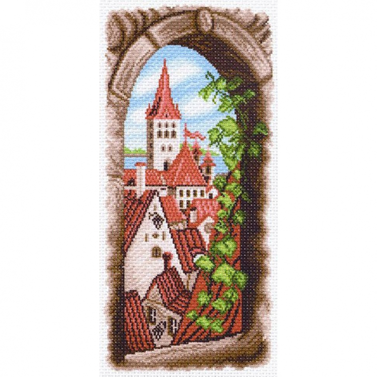 Рисунок на канве МАТРЕНИН ПОСАД арт.24х47 - 1500 Вид из окна