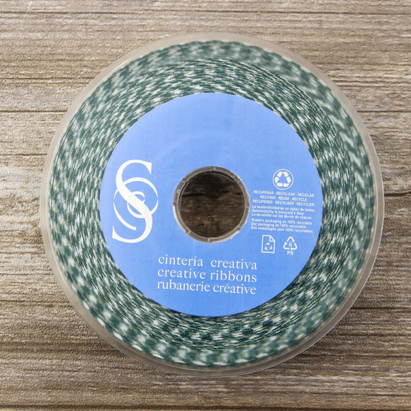 Косая бейка с рисунком SAFISA, арт.5400, 30 мм, 25 м, цвет 43