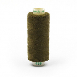 Нитки Dor Tak бытовые 40/2 полиэстер 366м цв.498 оливковый