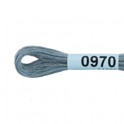 Нитки для вышивания Gamma мулине (0820-3070) 100% хлопок 24 x 8 м цв.0970 серый