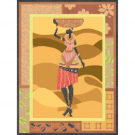 Рисунок на ткани АНГЕЛIКА арт. A553 Африка 30х40 см